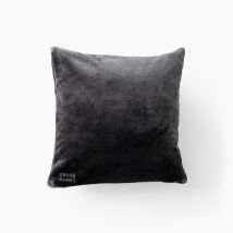 Housse de coussin polaire Oslo anthracite - Couleur gris - 45 x 45 cm