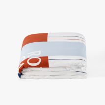 Housse de couette coton enfant Roland Garros 2025 Smash - Carré Blanc