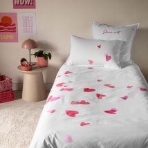 Housse de couette coton Adore enfant - Carré Blanc