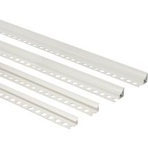 10pz sguscio pvc orizzontale bianco mm.8 x cm.260 cod:ferx.12934