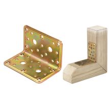 20pz piastra angolare in acciaio tropicalizzato art. 777 mm.100x 80x 80 cod:ferx.15215