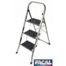 1pz sgabello alluminio joker 3 a 3 gradini larghi cod:ferx.1565
