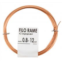 20pz filo rame diametro mm 0,6 lunghezza 20 mt matassina 50 g cod:ferx.15839