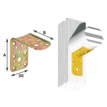 50pz piastra angolare piana/ tonda tropicalizzato 910 50x60x60 mm cod:ferx.16639