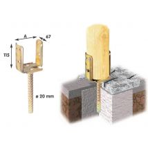 4pz supporto ancoraggio per reggi pilastri tondo tropicalizzato 938 70/150 cod:ferx.16691