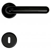 10pz maniglia margherita c/rosetta col. nero cod:ferx.19197