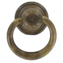 50pz maniglia antichizzata art.09202 mm.23x28 ottone antico cod:ferx.26535