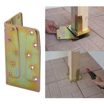 8pz piastra angolare in acciaio tropicalizzato mm 140x80x80 cod:ferx.3690