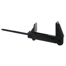 10pz fermaimposte nero mm 60 fissaggio con vite mm 120 (indicato per cappotto) cod:ferx.39589.stock