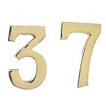 10pz numero civico in ottone "5" mm.100 cod:ferx.4246