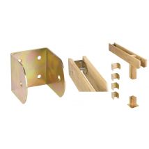 10pz supporto interno"u"acciaio tropicalizzato art. 758 mm.100 cod:ferx.4325