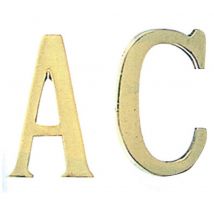 10pz numero civico in ottone "b" mm.75 cod:ferx.4439