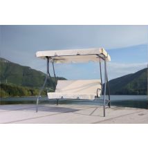 1pz dondolo in acciaio "romantic" a 3 posti cm 185x120x160h cod:ferx.57376