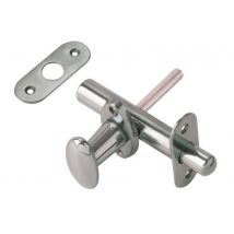 2pz catenaccio a cremagliera con pomolo b.t.mm.80 cromo satinato cod:ferx.7480