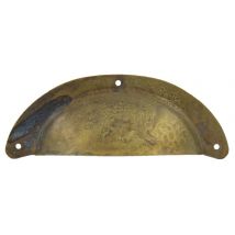 25pz maniglia antichizzata art.15122 mm.96x37 ottone antico cod:ferx.787