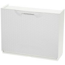 7pz modulo scarpiera cm 51x17,3x41h rattan bianco cod:ferx.83534