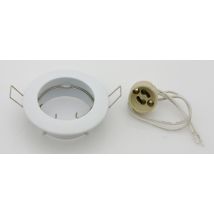 10pz faretti da incasso orientabile x led gu10 bianco cod:ferx.83833