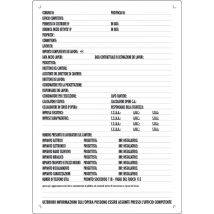 10pz cartello direzione lavori 80x60 cm cod:ferx.8830