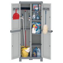 1pz armadio terry wave 2ante cm 70x44x181h quattro ripiani con portascope 3700u cod:ferx.9285