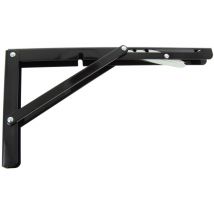 4pz reggimensole 3 posizioni portata kg.700 alluminio nero cm.30 cod:ferx.93957