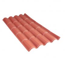 1pz lastra coppo 'polimcryl' cm 85 x 175 rosso mattone cod:ferx.104540nlm