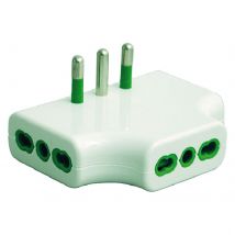 5pz adattatore triplo piatto 82220 cod:ferx.807390nlm