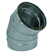 1pz gomito doppia parete a 45â° ã¸ cm 25/30 cod:ferx.702634nlm