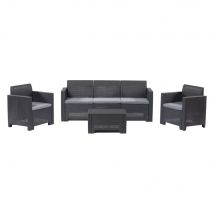 1cf set da giardino polipropilene 'nebraska iii' marrone cod:ferx.6129574nlm