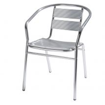 1pz sedia in alluminio cm 53 x 54 x h 74 cod:ferx.6132540nlm