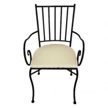 1pz sedia con braccioli 'jasmine' cm 45 x 42 x h.88 cod:ferx.6128300nlm