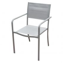 1pz sedia acciaio con braccioli 'albio' tessuto tortora cod:ferx.6129280nlm