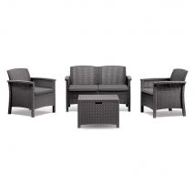 1cf set da giardino polipropilene 'venezia ii' antracite cod:ferx.6129601nlm