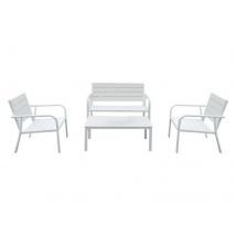 1cf set giardino effetto polywood 'arbus' colore bianco cod:ferx.6129991nlm