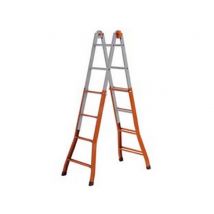 1pz scala telescopica "peppina" acciaio 5+5 grammi aperta cm481h. cm56x18x141h cod:ferx.fer225915