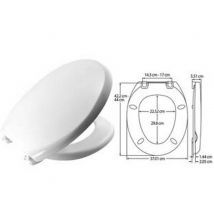 1pz sedile wc universale "atlantico" cod:ferx.fer81092