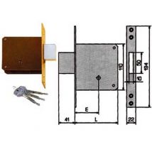 1pz serratura da infilare 1300k - mm.60 cod:ferx.fer68826