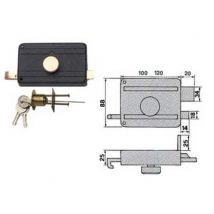 1pz serrature portoncino pomolo interno catenaccio scrocco 270cs mm50 cod:ferx.fer11044