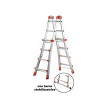 1pz scala telescopica "peppina" alluminio en 131 6+6 grammi aperta cm586h cod:ferx.fer408837