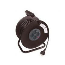 1pz avvolgicavo elettrico 4 prese polivalenti - mt.25 cod:ferx.fer117265