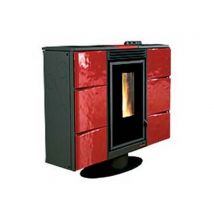 1pz stufa pellet elisir canalizzata kw bordeaux misure cm97,4x30,4x85,1h. peso cod:ferx.fer187671