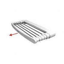 1pz stendibiancheria telescopico parete 6 fili "telepack" telepack100 cod:ferx.fer242547