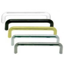 10pz maniglie per mobili rettangolari fisse in zama - interfori mm.96 colore oro lucido cod:ferx.fer211338