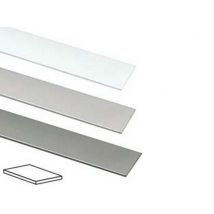 5pz profilo piatto in alluminio - mm.30 mt.2 argento lucido cod:ferx.fer432009