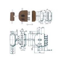 1pz serratura quintuplice applicare scrocco doppia mappa 2350 mm60 sx cod:ferx.fer214087