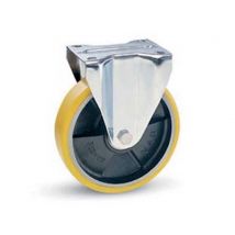 1pz ruote industriali poliuretano nucleo ghisa piastra fissa "22sea" mm150x30 cod:ferx.fer331081