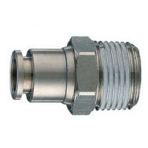 10pz raccordo dritto con innesto automatico e filettato maschio conico - attacco cod:ferx.fer221719