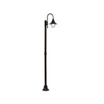 1pz lampione su palo modello parigi - 100w ip44 cm.230h. colore nero cod:ferx.fer234429