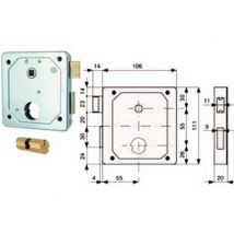 2pz serrat. applic. cancelli 2 mandate e scrocco separato + quadro cilindro ton cod:ferx.fer283984