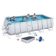1pz piscina power steel rettangolare telaio portante cm488x244x122h. kg95,5 cod:ferx.fer310130