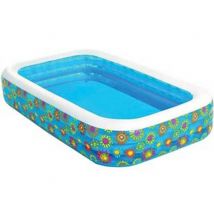1pz piscina "family" rettangolare 3 anelli +6 anni cm305x183x56h. peso kg8 cod:ferx.fer313759